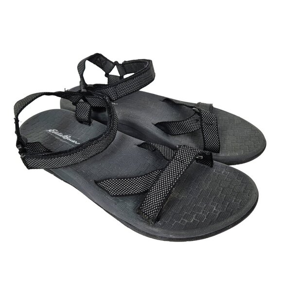 Eddie Bauer Black Strappy Water Trail Hiking Sandal 8 - Picture 1 of 13